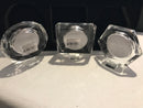 Royal Doulton Radiance Crystal Miniature Photo Frame Set Of 3