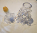 Vintage Glass Christmas Tree Candle Holder