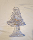 Vintage Glass Christmas Tree Candle Holder