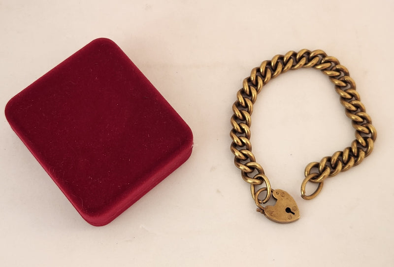 Brass Curb Link Bracelet