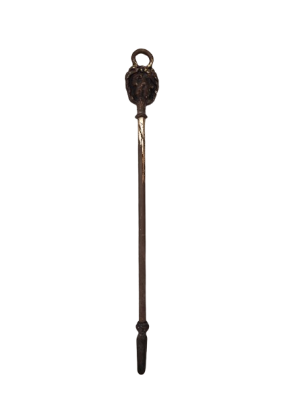 Brass fireplace set