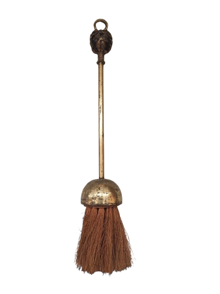 Brass fireplace set