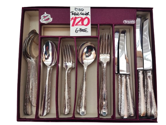 Vintage Rodd Table Silver Set