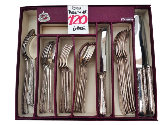 Vintage Rodd Table Silver Set