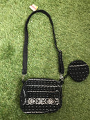 Fair Trade-Timor-Leste Product: Crossbody bag with coin purse - Black