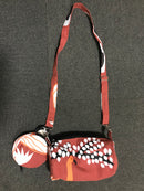 Fair Trade-Indigenous Textiles: Crossbody bag with coin purse - Brown