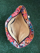 Fair Trade-Indigenous Textiles: Indigenous Cotton Screen Printed Material – Large Shoulder Bag
