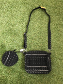 Fair Trade-Timor-Leste Product: Crossbody bag with coin purse - Black