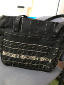 Fair Trade-Timor-Leste Product: Large Tan tote bag with 2 side pockets