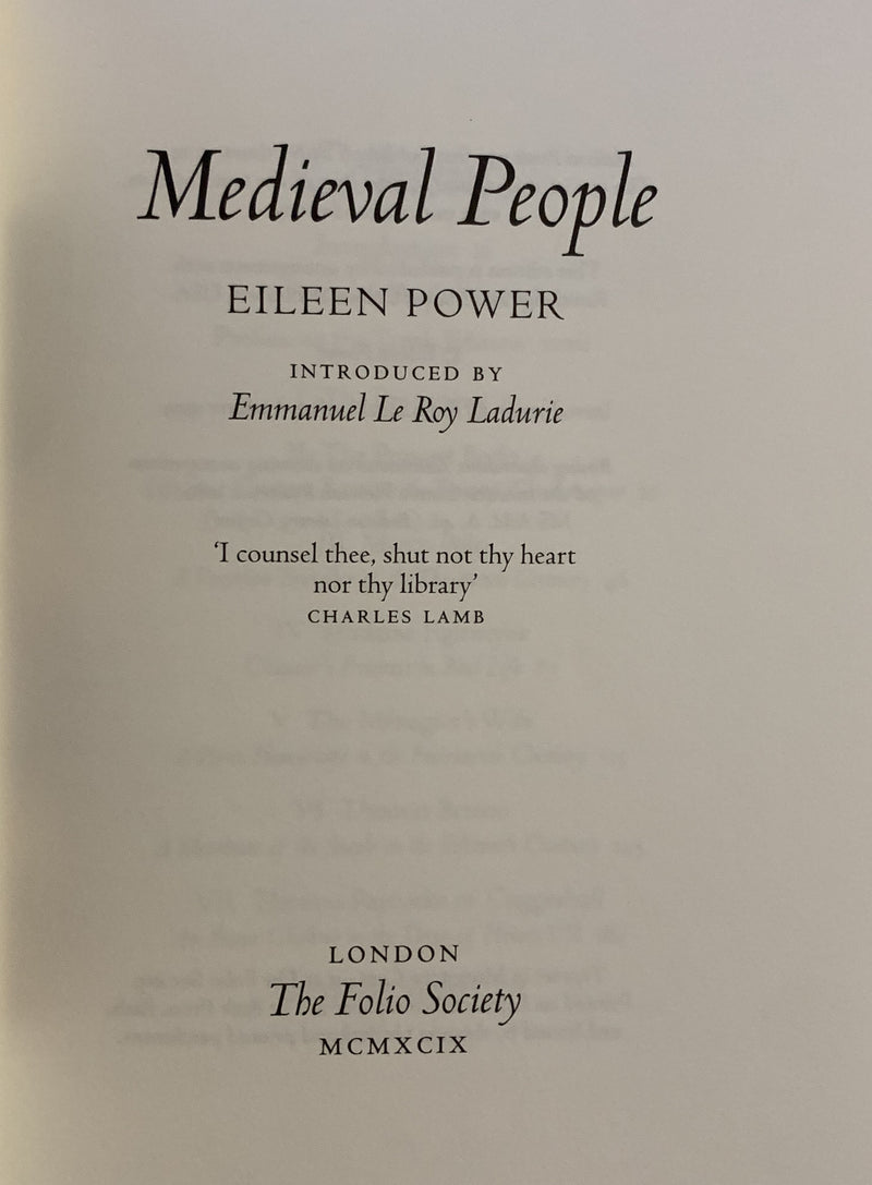 Medieval People by Eileen Power