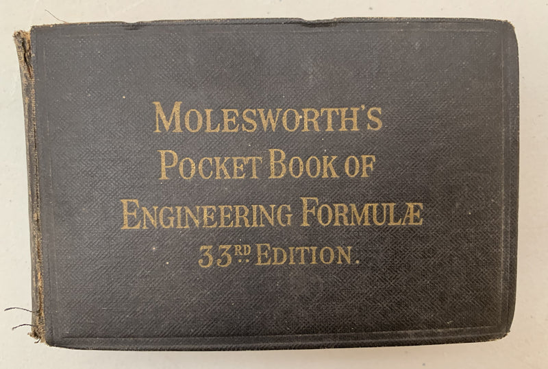 Molesworth's Pocket Book of Engineering Formulae