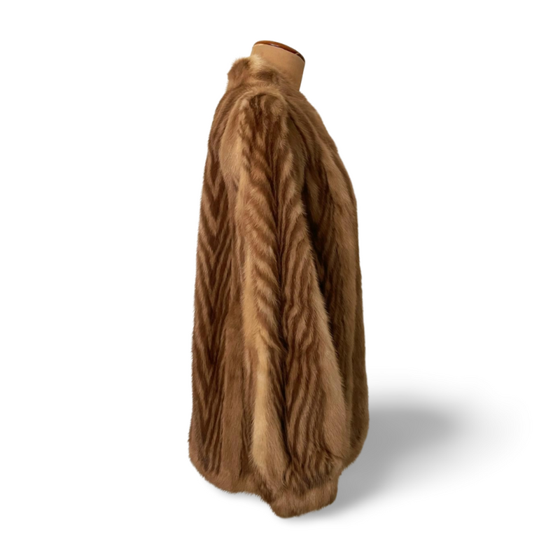 Vintage Caramel Fur coat - Fits AU 8-10