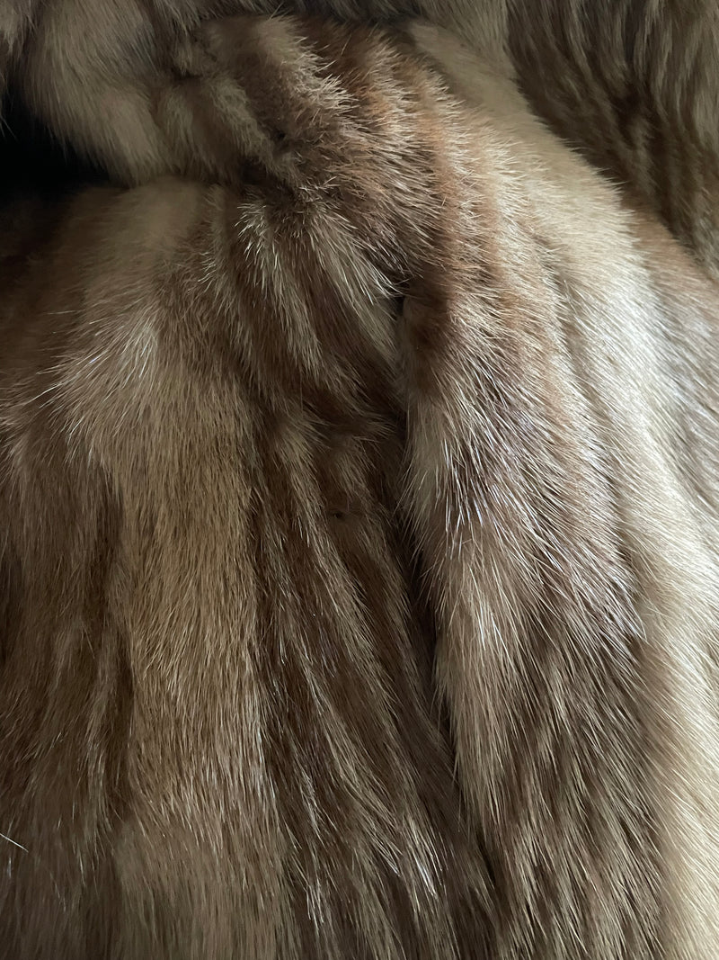 Vintage Caramel Fur coat - Fits AU 8-10