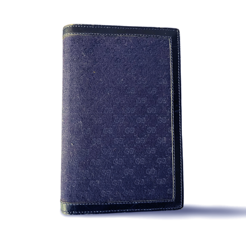 Vintage Gucci Navy Blue Notebook cover