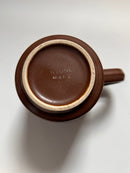 Japanese Dinner Set Teacups Set of 9 Brown and Sunflower