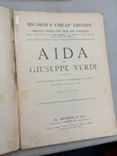 Giuseppe Verdi's Aida Voice and Pianoforte Ricordi's Editions
