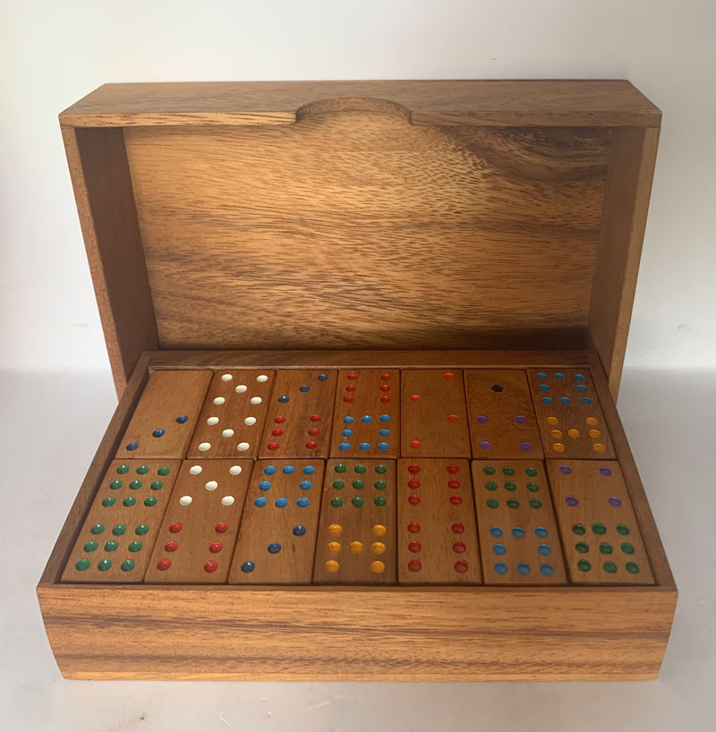 Handmade Wooden Domino Set