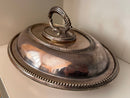Silver Plated Serving Tray with Lid