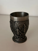 Pewter Wine Cup with Wine Harvest Embellishment