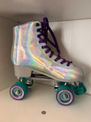 FoxySkates Hollographic Roller Skates US 9