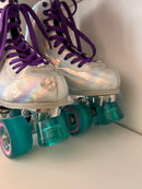 FoxySkates Hollographic Roller Skates US 9
