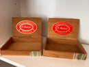 3 Vintage St. Andrews Wood Empty Tobacco Boxes