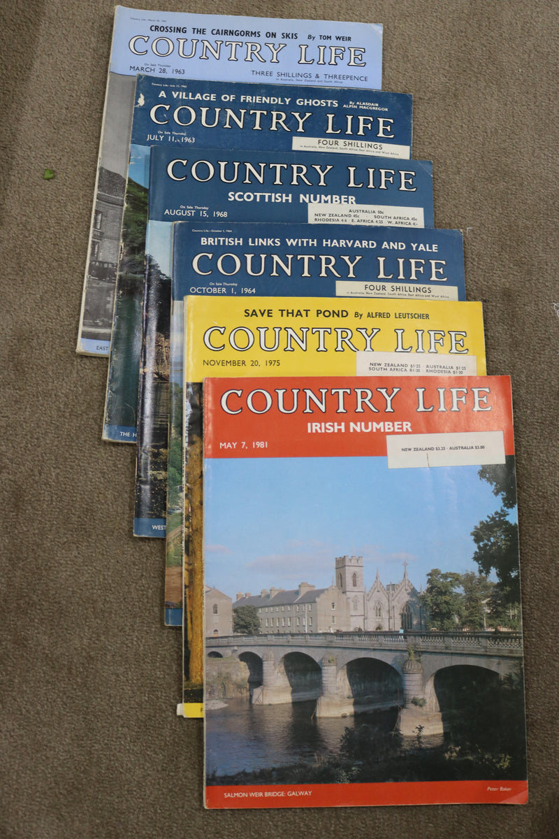Country Life Magazine (Set of 6 issues)