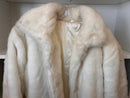 Vintage White Faux Fur Coat