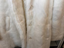 Vintage White Faux Fur Coat