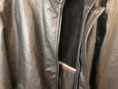 Faux Leather Jacket with Italia Logo