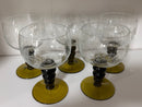 Vintage Wine Glass Set of 5
