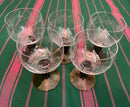 Vintage Wine Glass Set of 5