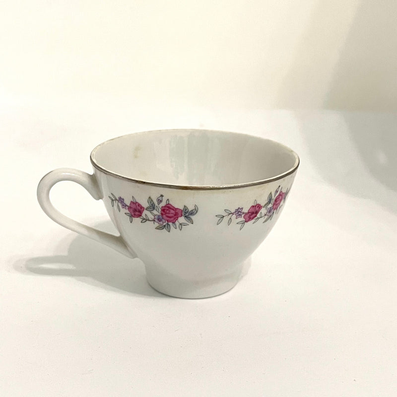 Floral Tea Cups (Set of 3)