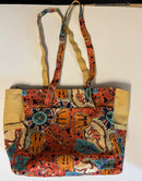Bag- Indigenous  Cotton Screen Printed Material - Shoulder Bag