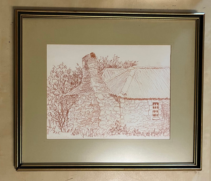 Cottage at Green gully near Castlemaine piainting (framed)