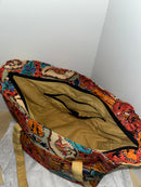 Bag- Indigenous  Cotton Screen Printed Material - Shoulder Bag