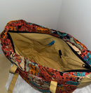 Bag- Indigenous  Cotton Screen Printed Material - Shoulder Bag