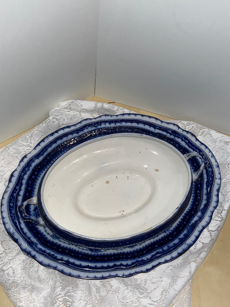 Grimwades semi-porcelain vegetable seving dish and platter set