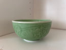 Green Rose and Leaf Small Bowl Set of 7