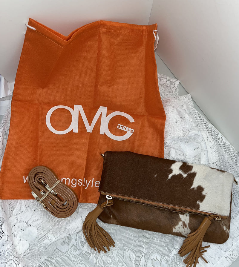 Carolina Cowhide cross body bag / clutch