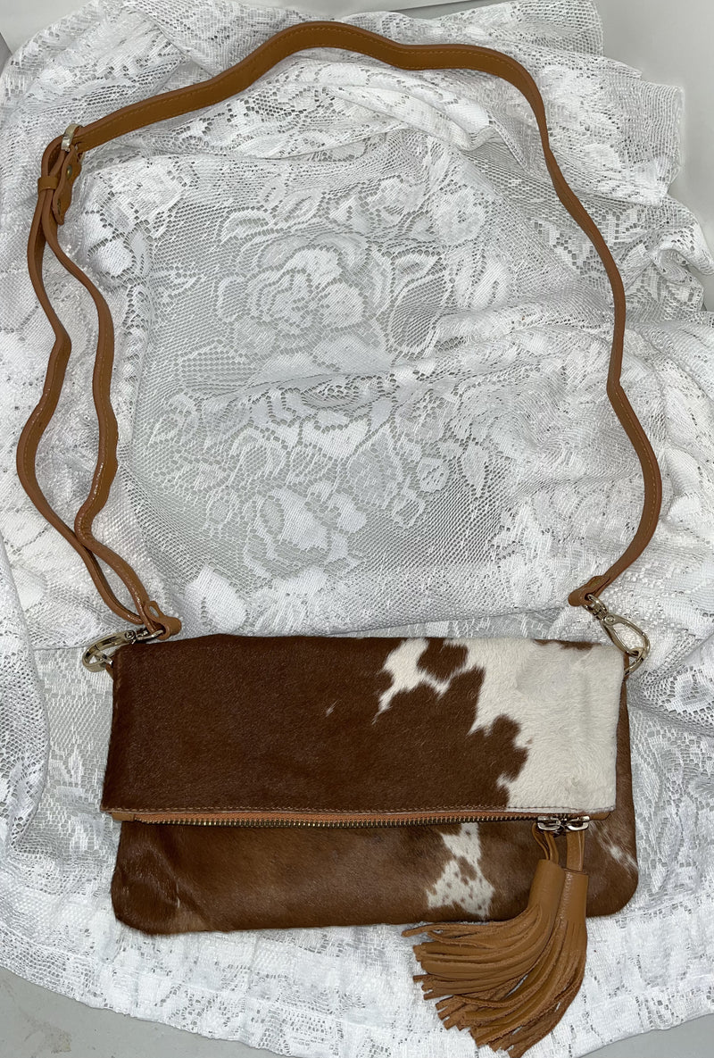 Carolina Cowhide cross body bag / clutch