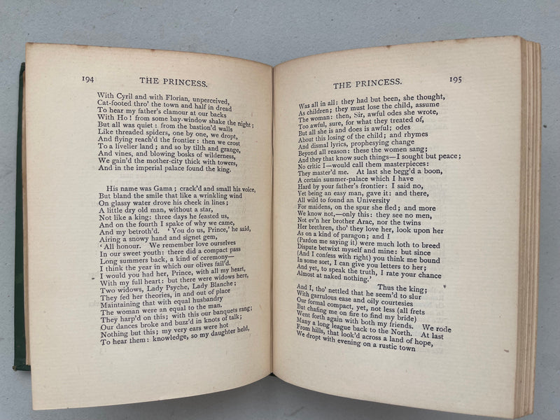 English Idylls, the Princess etc by Alfred Lord Tennyson