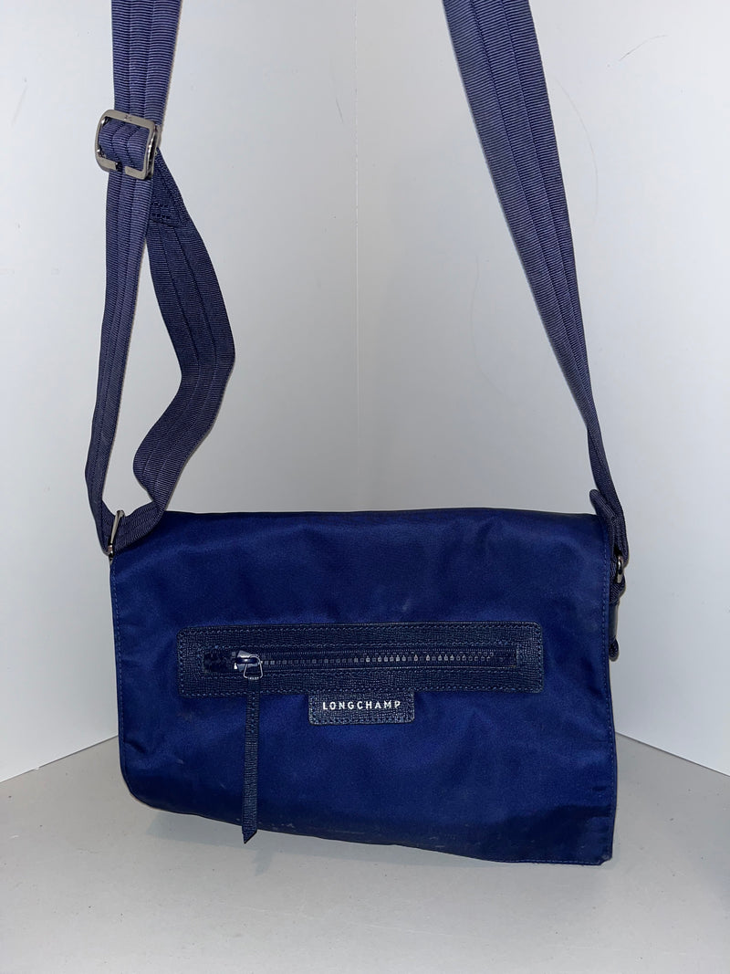 Longchamp Le Pliage Neo Navy Blue Crossbody Messenger Bag