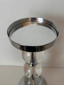 Pillar Candle Holder with Glass Ball Decoration