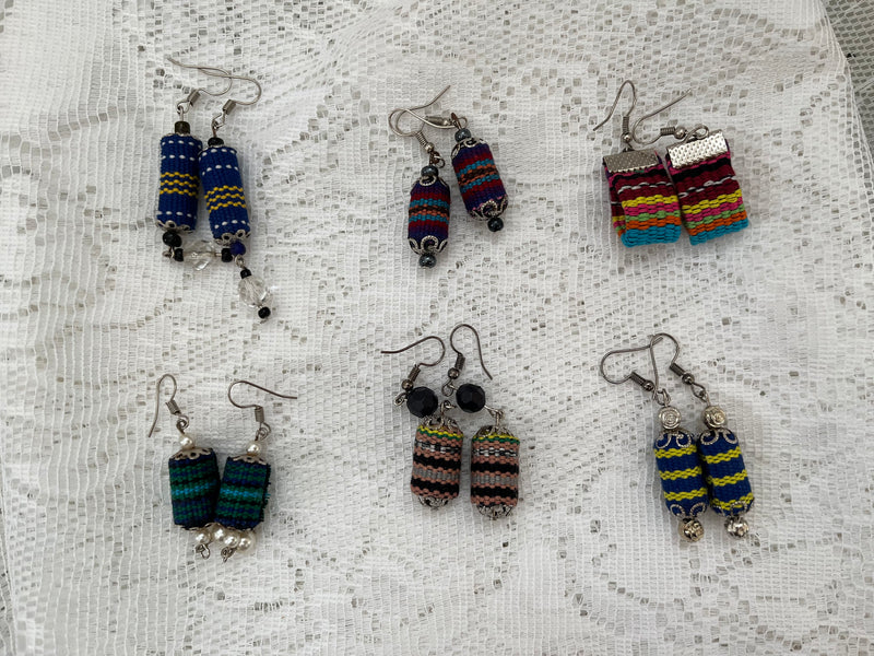 Fair Trade-Timor-Leste Product: Dangle Earrings (cylinder shape and others)