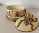 Musical Trinket Box with Angel, Roses and Love Heart