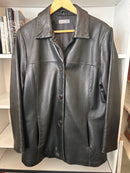 Jacquie Lamb Leather Jacket Size 18