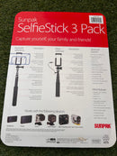 Sunpak Selfie Sticks 3 Pack Bluetooth and Wired