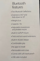 Sunpak Selfie Sticks 3 Pack Bluetooth and Wired