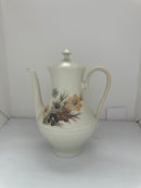 Vintage Floral Porcelain Bareuther Waldassen Teapot